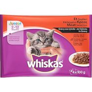 Whiskas Multipack Pouch 4x100 gr Et Çeşitleri Yavru Kedi Maması