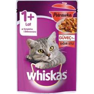 Whiskas Pouch Güveç Sığır Etli 85 gr Yetişkin Kedi Konservesi