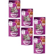 Whiskas Pouch in Jelly Güveç Sığır Etli 6x85 gr Kedi Maması