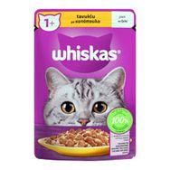 Whiskas Pouch Jöle İçinde Tavuklu ve Hindili 85 gr Yetişkin Kedi Konservesi
