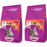 Whiskas Sığır Etli 2x1,4 kg Yetişkin Kedi Maması