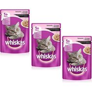 Whiskas Somonlu 3x100 gr Yaş Kedi Maması