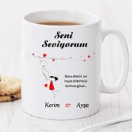 Wildlebend Pi175 Bana Ellerini Ver Kişiye Özel Kupa
