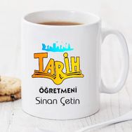 Wildlebend Pi42 Tarih Öğretmeni Kişiye Özel Kupa