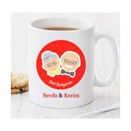 Wildlebend Pi96 Bir Yastıkta Kocayalım Kişiye Özel Kupa