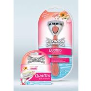 Wilkinson Sword Quattro Kadın Tıraş Bıçağı ve 1 Adet Yedek Başlık