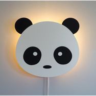 Windly Concept Antrasit 30 cm Panda Bebek ve Çocuk Odası Gece Lambası
