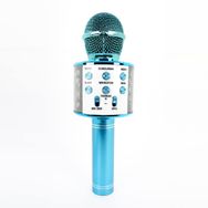 Winex Bluetooth UsbA TF Sd Kart 3.5 mm Aux Girişli Mavi Karaoke Mikrofonu