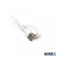 Winex Mobile 3A Beyaz CA60 USBA to Lightning Data ve Hızlı Şarj Kablosu
