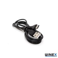 Winex Mobile 3A Siyah CA60 USBA to Type-C Data ve Hızlı Şarj Kablosu