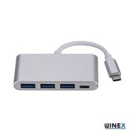 Winex Mobile 4 in 1 100W Type C Port Hub 3xUsb A Giriş 1 PD Giriş USB Çoğaltıcı Adaptör