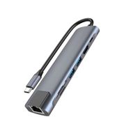 Winex Mobile 7 in 1 Usb Type C Hdmi Usb Ethernet Pd Girişli Hub Port Adaptör