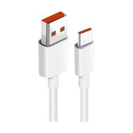 Winex Mobile Beyaz 6A 100 Watt UsbA to Type-C Data ve Hızlı Şarj Kablosu