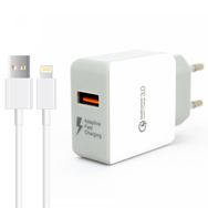 Winex Mobile X77 UsbA 2.4A UsbA to Lightning Kablolu Hızlı Şarj Aleti Set
