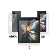 Winex Samsung Galaxy Z Fold 4 Ön-Arka 360 Fullbody Hayalet Darbe Emici HD Ekran Koruyucu Kaplama