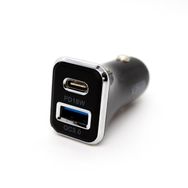 Winex W002 Mobile Usb A PD18W Çift Çıkışlı 36W Siyah Araç Şarj Aleti
