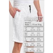 wingetstar Erkek Beyaz Kırçıllı Iki Iplik Bermuda Şort