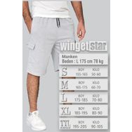 wingetstar Erkek Gri Kargo Cepli Bermuda Şort
