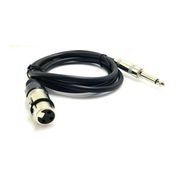 Winkel 1.5 m 6.3 mm Erkek XLR Dişi Kablo