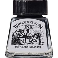 Winsor Newton 030 Black Indian 14 ml Çizim Mürekkebi