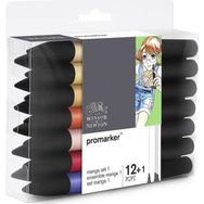 Winsor Newton 12+1 Manga Set 1 Promarker Kalem