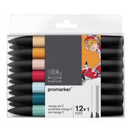 Winsor & Newton 12+1 Promarker Manga Seti