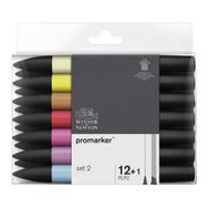 Winsor & Newton 2 12 Renk Promarker Grafik Kalemi Set
