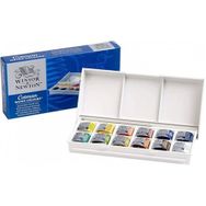 Winsor Newton Cotman Field Box Cep Tipi 12 Renkli Yarım Tablet Sulu Boya