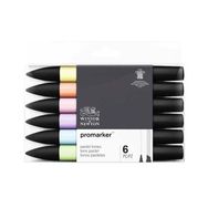 Winsor & Newton Promarker 1133 6'lı Pastel Tonlar Kalem Seti