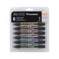 Winsor Newton Promarker 6 Renk Pastel Tones Set Pastel Tonlar Kalem Seti