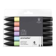 Winsor Newton Promarker Pastel Tonları Seti 6 Renk Grafik Kalemi