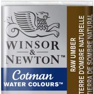 Winsor Newton Raw Umber 554 Yarım Tablet Sulu Boya