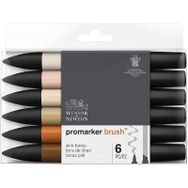 Winsor & Newton Ten Renkleri 6'lı Promarker Seti