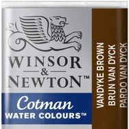 Winsor Newton Vandyke Brown 676 Yarım Tablet Sulu Boya