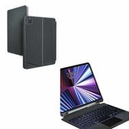 Wiwu iPad Pro 12.9 inç 2020 Kılıf Wiwu Mag Touch Klavyeli Standlı Siyah Kapak