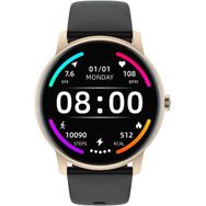 Wiwu SW03 Akıllı Saat 45 mm 1.28" IP68 Waterproof Tft LCD Watch Ios & Android Uyumlu - Siyah - Altın