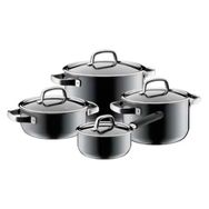 WMF Fusiontec Mineral 4 Parça Platinum Gri Tencere Seti