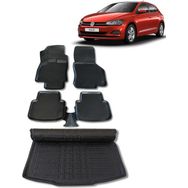 Wöller Volkswagen Polo 2017-2021 Siyah Paspas ve Bagaj Havuzu Set