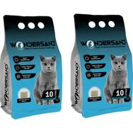 Wondersand Sabun Kokulu İnce Tane Topaklanan 2x10 lt Kedi Kumu