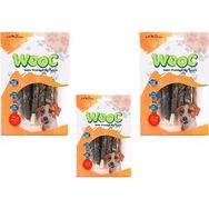 Wooc Balık Derisi Sargılı Sütlü Çubuk 3x80 gr Köpek Ödül Maması