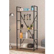Wood House - Cordoba Deniz Metal 5 Raflı Kitaplık