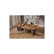 Woodesk 180x80 cm Ilgın Masif Tik Renk Yemek Masası