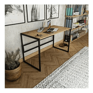 Woodesk CPT4614-120 Natural Çimen Masif Ahşap 120x60 Çalışma Masası