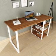 Woodesk CPT4617-140 Tik Dizayn Masif Ağaç Çalışma Masası
