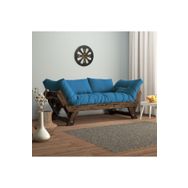 Woodesk CPT8113-210 Adalar Masif Ceviz-mavi Renk 2'li Kanepe