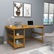 Woodface Cıty Doğal Ahşap Meşe Çalışma Masası