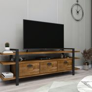Woodface Lucca Doğal Ahşap Ceviz Tv Ünitesi