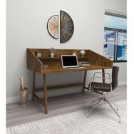 Woodface Mely Doğal Ahşap Ceviz Çalışma Masası