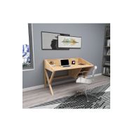Woodface Snow Doğal Ahşap Çalışma Masası