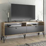 Wood'n Love Astreo 160 cm Siyah-Siyah Tv Ünitesi